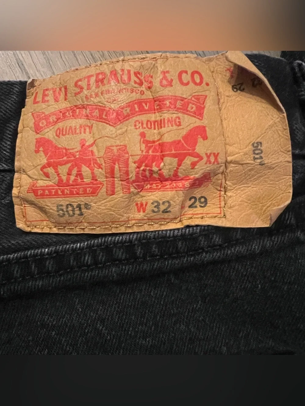 Levi's Men's 501 Black Button-Fly Jeans 32x29 (2018)